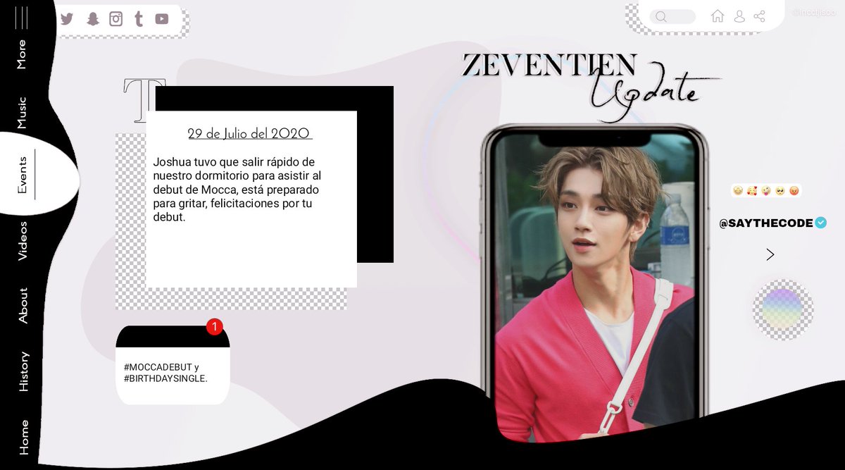 SAYTHECODE's tweet photo. ◜💎 ;; zᥱg thᥱ ᥒᥲᥲm !!  𝐙𝐄𝐕𝐄𝐍𝐓𝐈𝐄𝐍. @ichigoenter

Joshua está preparado para cantar birthday a todo pulmón, gracias por invitarnos y felicitaciones.

#MOCCADEBUT + #BIRTHDAYSINGLE https://t.co/naRZIz8Jnf