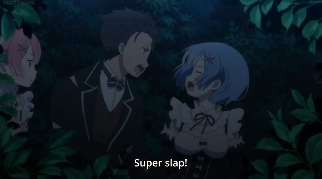 ...I also do wonder where Subaru took that Super Slap which he used on Rem to bring her back to reality from. Hmm. Either way, the similarities that can be drawn between this duo are striking, to say the least.