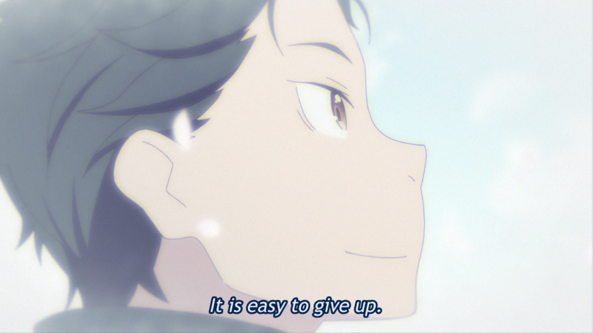 I find it really beautiful that these two equally troubled people made each other's time move again and allowed the other, who was completely withdrawn from reality in their self-loathing, to move forward once more and CHANGE by validating each other.