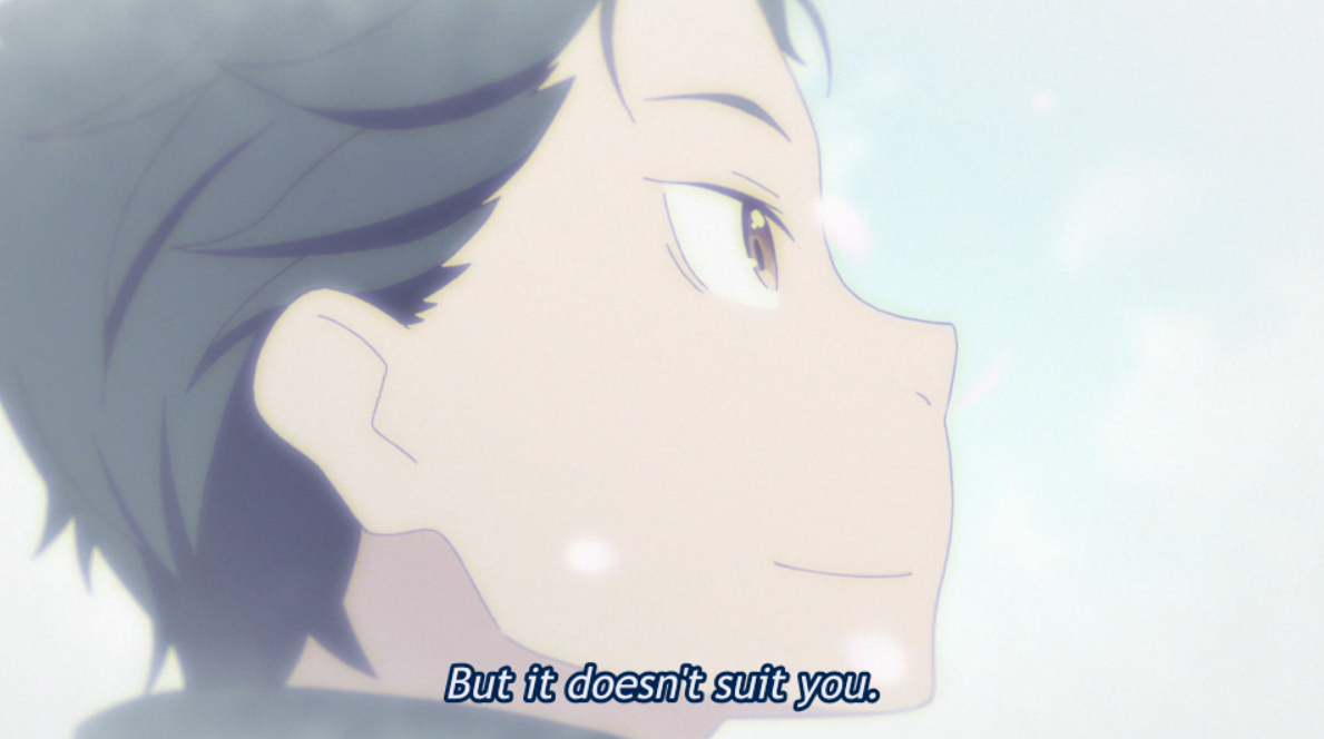 I find it really beautiful that these two equally troubled people made each other's time move again and allowed the other, who was completely withdrawn from reality in their self-loathing, to move forward once more and CHANGE by validating each other.