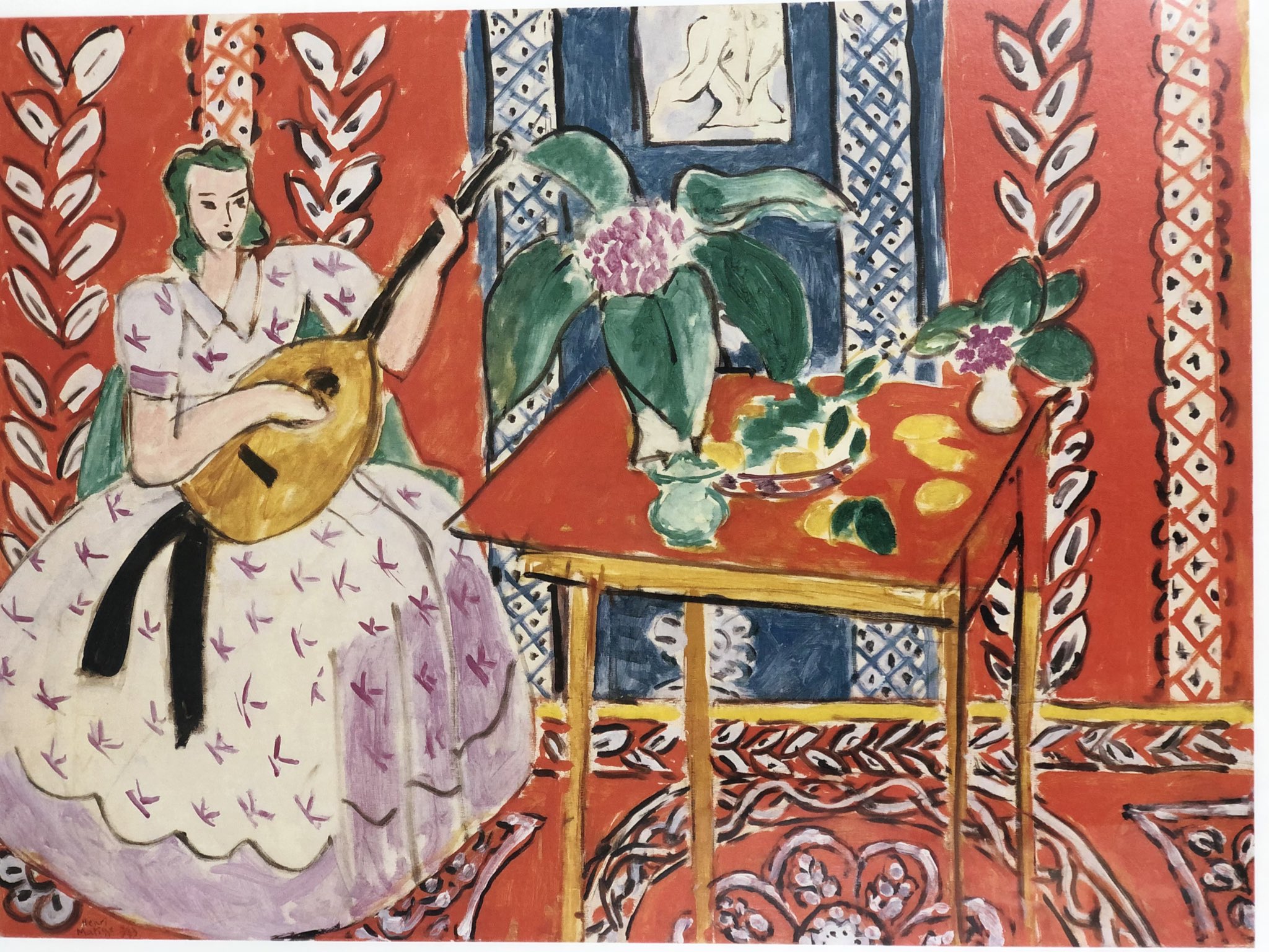 美さくらさく Di Twitter アンリ マティス リュート ニースのレジナ ホテルに滞在中に描かれたこの絵 ゴブラン織りのタペストリーのようと気に入った 今調べてみると 後にゴブラン織りの下地として提供したという 印象は間違っていなかった この部屋の明るい 美さくらさく Di Twitter アンリ マティス リュート ニースのレジナ ホテルに滞在中に描かれたこの絵 ゴブラン織りのタペストリーのようと気に入った 今調べてみると 後にゴブラン織りの下地として提供したという 印象は間違っていなかった この部屋の明るい