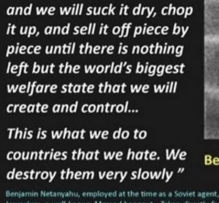 TheRealYoG's tweet image. Zionazicon Netanyahu works for?

“Benjamin Netanyahu employed at the time as a SOVIET AGENT”

Likud Terrorist Netanyahu is part of the Whitesupremacist Chabad Mafia which includes Putin Trump &amp;amp; Kushner

#SCOTUSgate #DeutscheBank #RussiaGate #IsraelGate #ChabadGate connections.