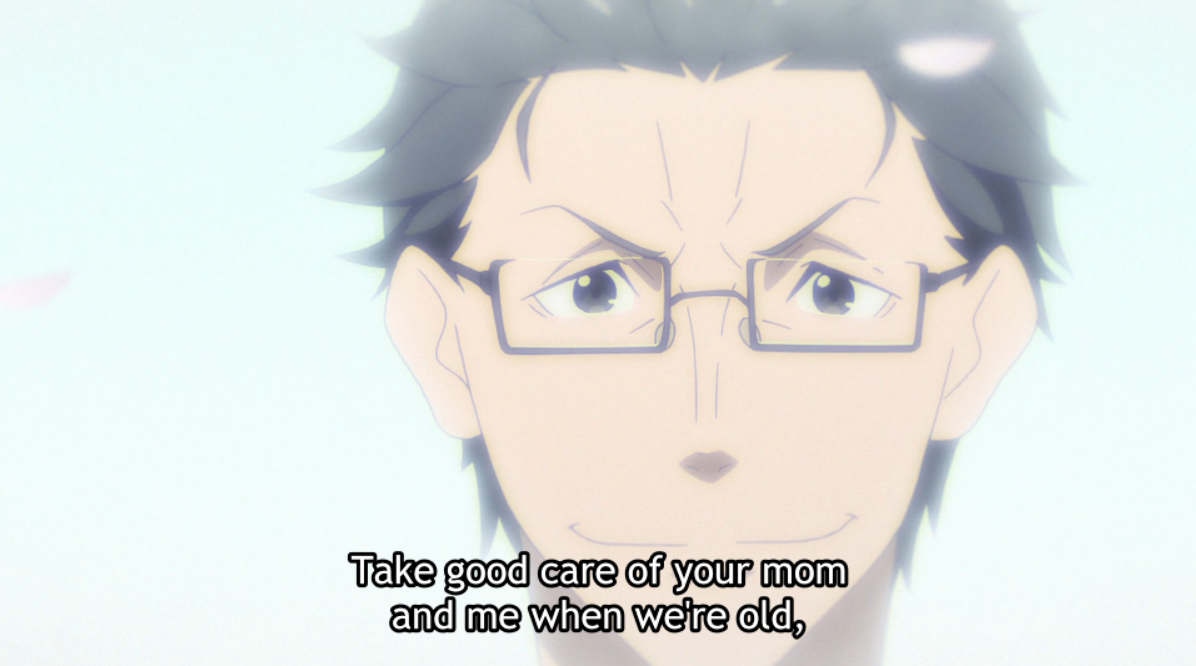 Pausing this episode breakdown to cry at this because OUCH. This is the closest thing to closure and a goodbye Subaru will ever have, and it HURTS.