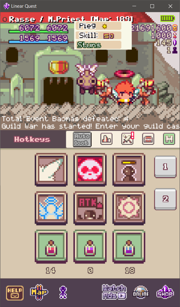 raslau89's tweet photo. You can download Linear Quest PC test from this link:
https://t.co/Li8bMlz5TK

Use mouse for "touch" controls.

You can also use

1 2
q w e
a s d
z x c

for hotkeys

space will give you 999 999 gems https://t.co/3RAYayVyJ3