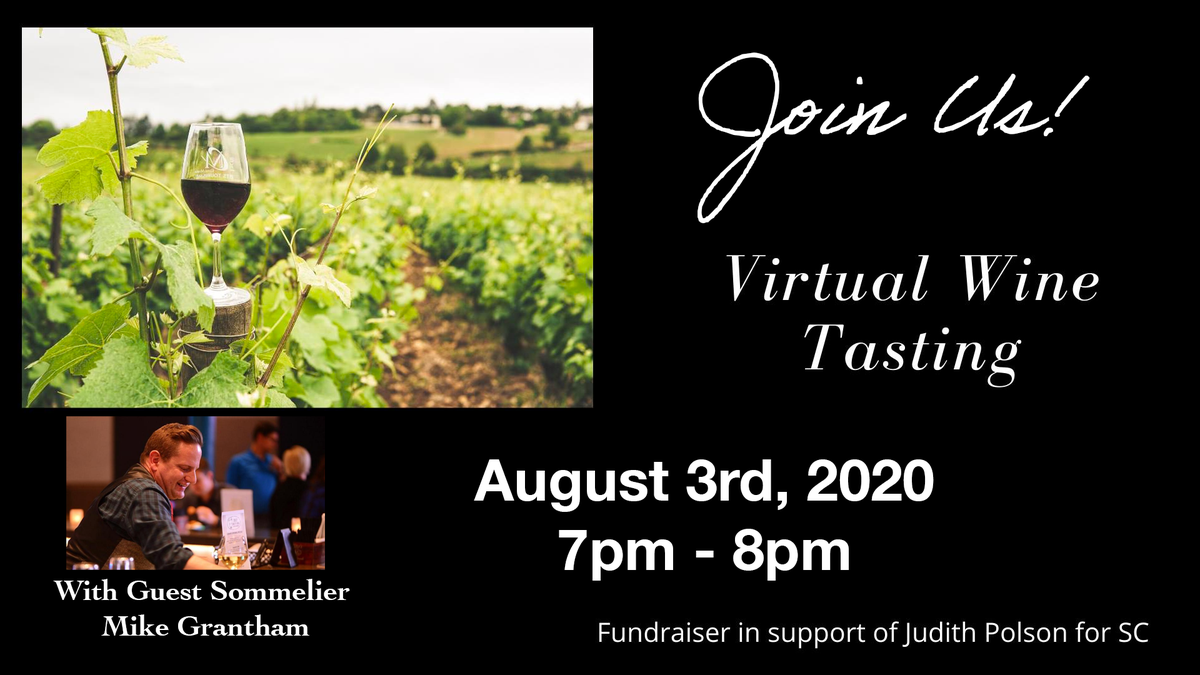 judith_polson's tweet photo. Join us on Monday, August 3rd at 7pm for a Virtual Wine Tasting Fundraiser.  Click on the link below to sign up and let's chat as we taste some wine!  

https://t.co/tOirhIrGkd https://t.co/IKm4klWUTs