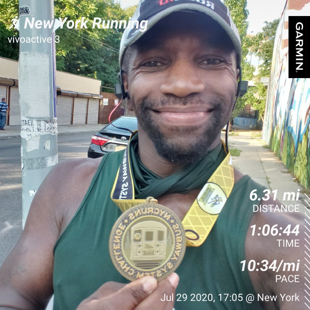 bushwickrunner's tweet photo. #garmin #beatyesterday I'm finally done with the #subwaysystemchallenge #nycruns https://t.co/aHRpn1Ig3W