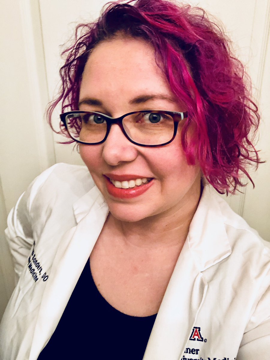 Be yourself. Do your hair and dress the way you want. If they don’t like you they probably suck. This is  #FamilyMedicine and we should be open to natural hair. And hair CHOICES like purple. I wasn’t less of a doctor when I looked like this. And my pts loved it