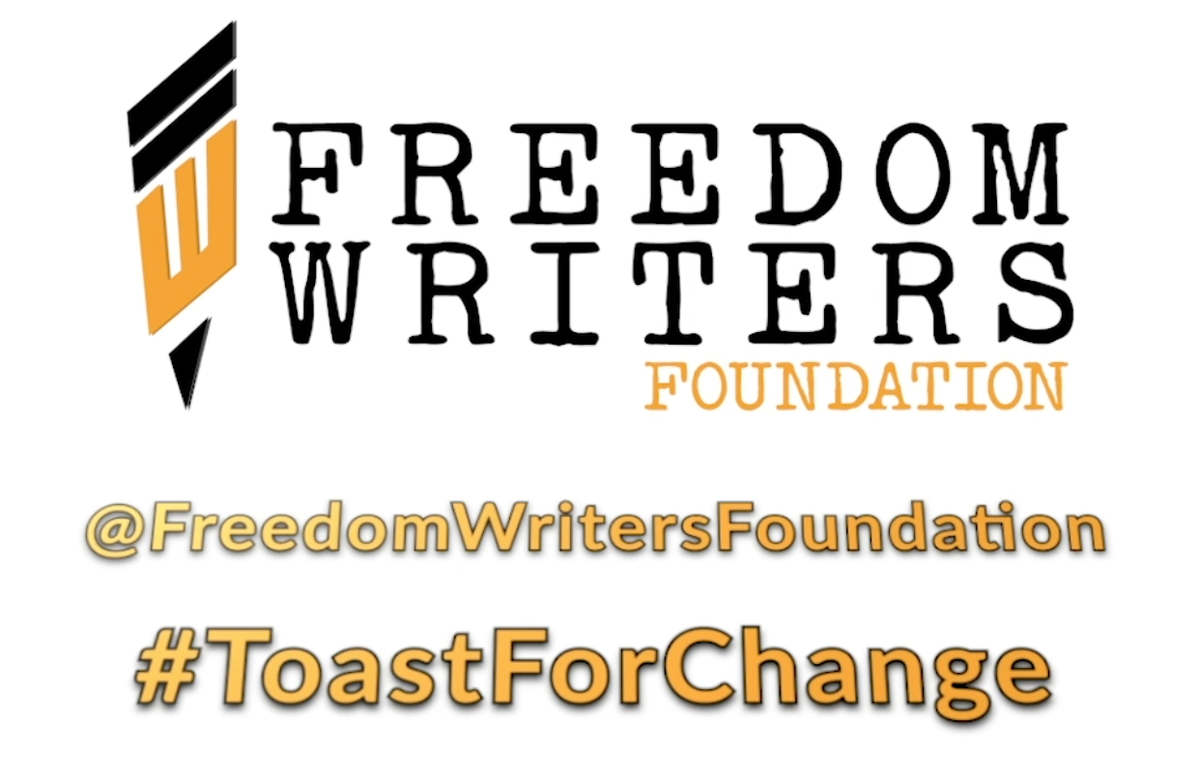 freedomwriters's tweet photo. Our #ToastForChange #LiveStream with the actors from the feature film Freedom Writers and Original #FreedomWriters kicks off tonight at 5:30 PM PDT. Don't missit! watch it live via our Website’s #LiveBroadcast!

Here's the Link: https://t.co/nLqLUg7QEp https://t.co/JuqnKK4rEL