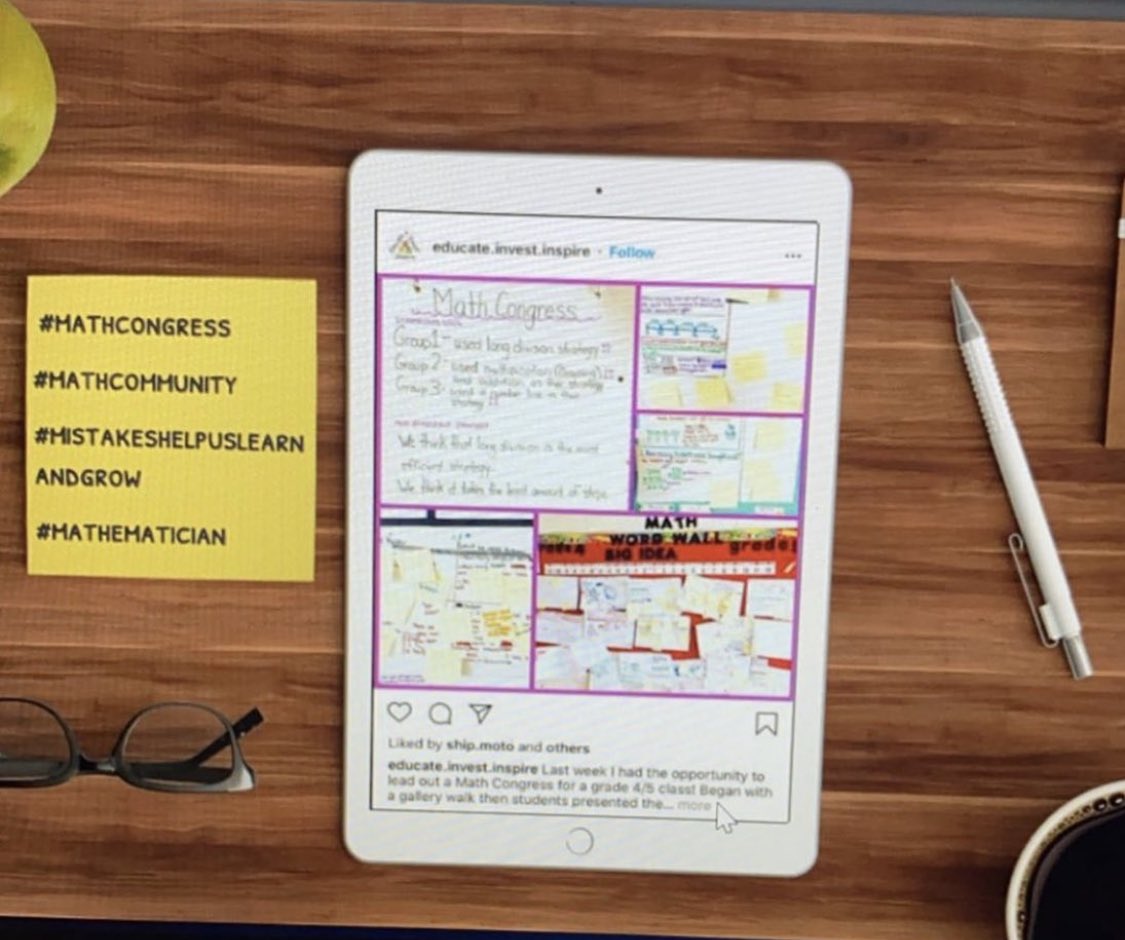 EduInvInspire's tweet photo. One of my coworkers is taking their Math AQ and someone in their class used my Instagram as a resource! I am so honoured 🙏🏼🙌🏼🍎
.
#educateinvestinspire #mathaq #mathcongress #mathematics #mathematician #resource #inspiringothers https://t.co/U968HQfScX