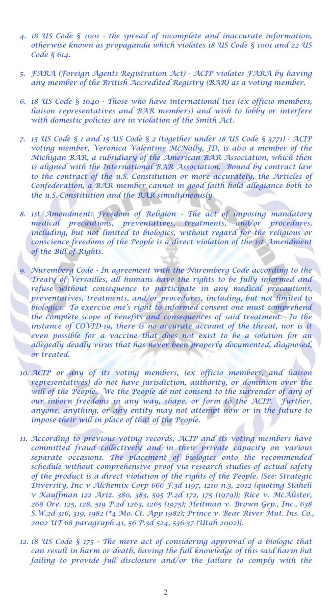GeeSuperStarr2's tweet photo. The ACIP have been sent a cease and desist notice from #WeThePeople at the @NyAssembly #RestoreTheRepublic #CeaseandDesist #ACIP #RestorePowerToThePeople @NYGovCuomo @POTUS @realDonaldTrump https://t.co/QSYRiArZQK