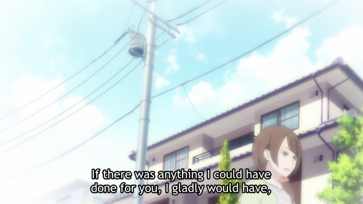 I like the implications that Naoko knew what was going on with Subaru unlike Kenichi, but simply couldn't find the right words to address it, as much as she would've loved to. This explains why neither parent was able to set him straight before he arrived to Lugunica.