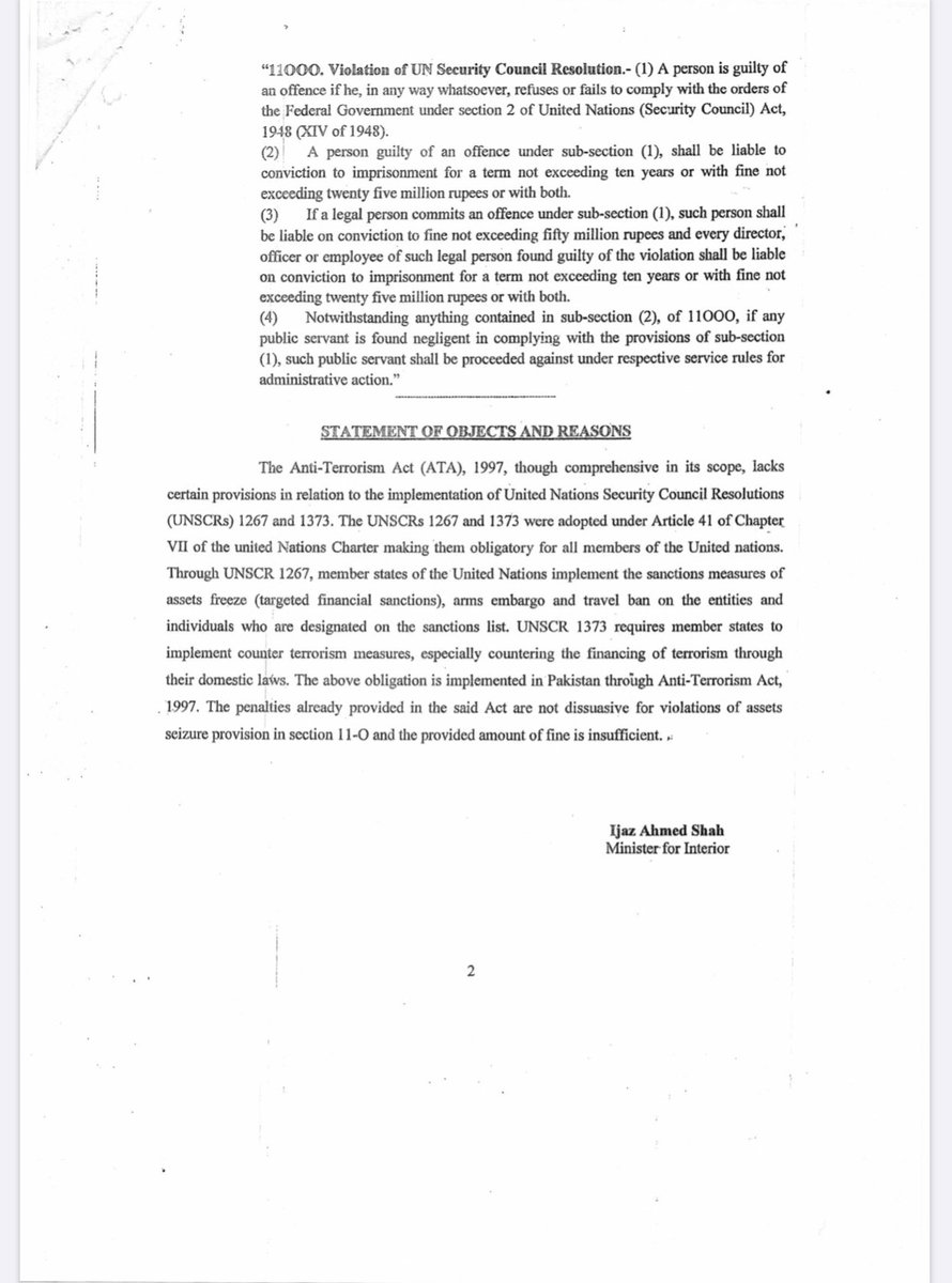 Attached are the images of the contents of the Bill, passed through the National Assembly of Pakistan, which could also be accessed through National Assembly’s website.  http://www.na.gov.pk/uploads/documents/1596024298_731.pdfAll the insertions,ascertainments are backed up by Source of Information.