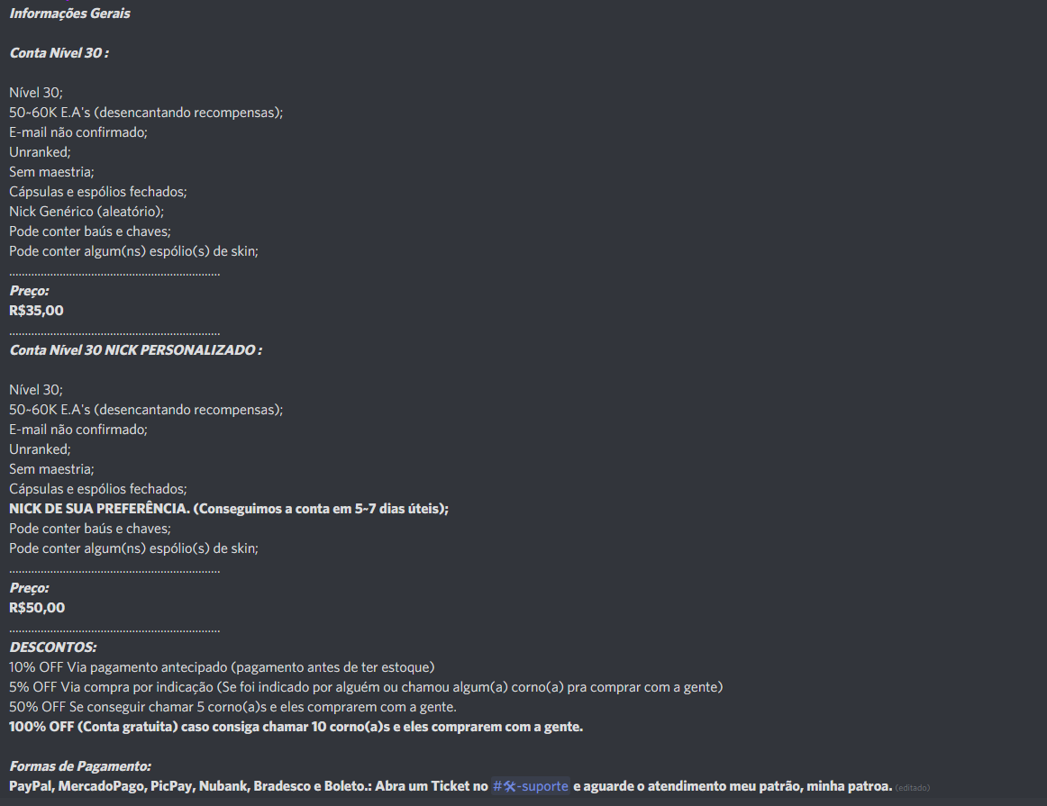 PileraSmurfs's tweet photo. Venda das contas via DM/Discord!
Link: https://t.co/Hig4CdpfKb https://t.co/dIsCKfOIU8