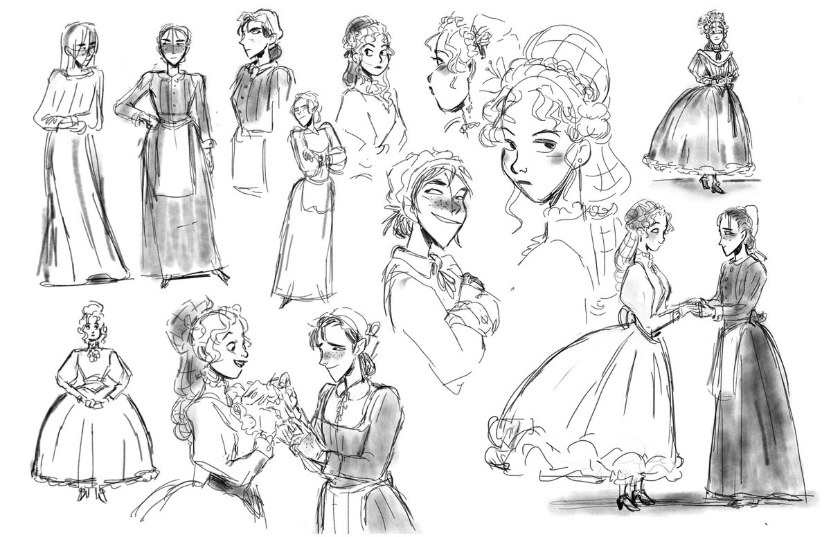 *regurgitates old character design assignment* lemme tell you trying to explain the plot of Fingersmith in class and opening with: "They are Victorian Era Lesbians but make it Crime/Mystery" was something I said and did 