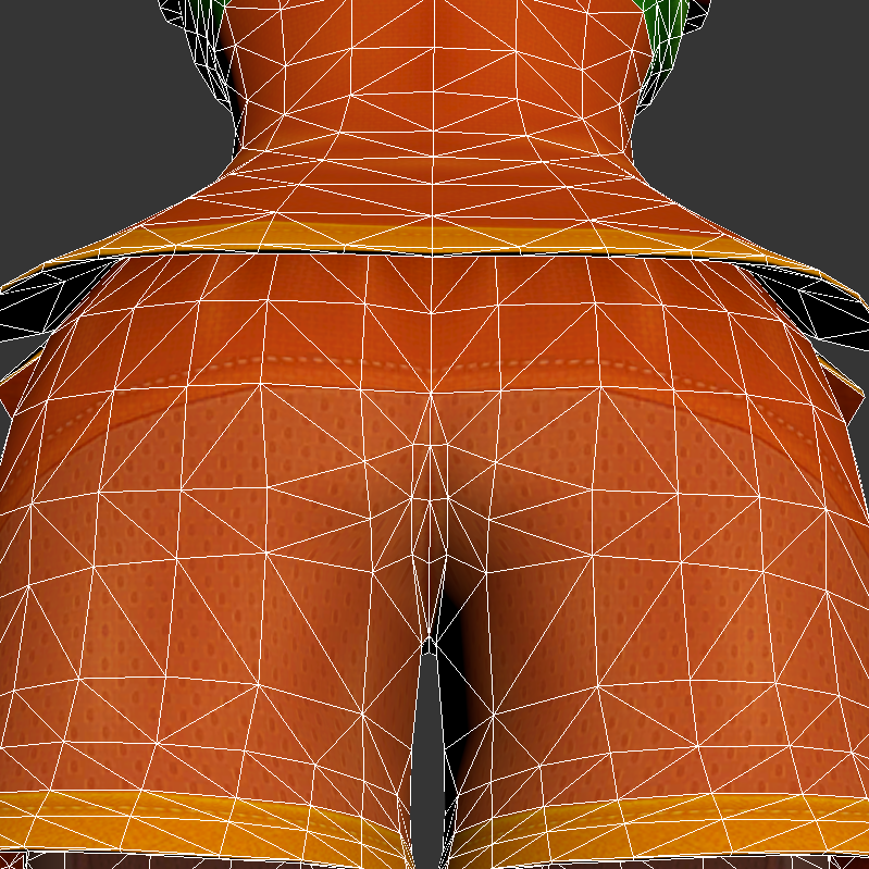 3DAssReview's tweet photo. Min Min (ARMS, 2017)
This whole model is nice, with some great stylistic choices and excellent textures conveying material well. Her butt's no exception, with a great mesh texture on her shorts, well-shaped geometry, and some CRAZY hips. 9/10. https://t.co/dCEIbNbBC1