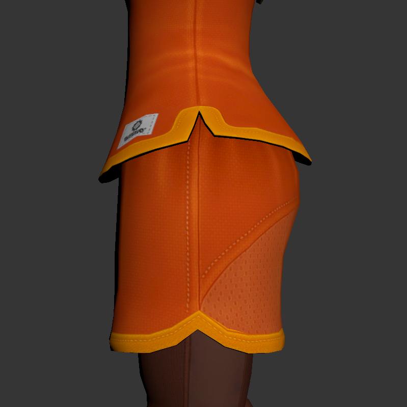 3DAssReview's tweet photo. Min Min (ARMS, 2017)
This whole model is nice, with some great stylistic choices and excellent textures conveying material well. Her butt's no exception, with a great mesh texture on her shorts, well-shaped geometry, and some CRAZY hips. 9/10. https://t.co/dCEIbNbBC1