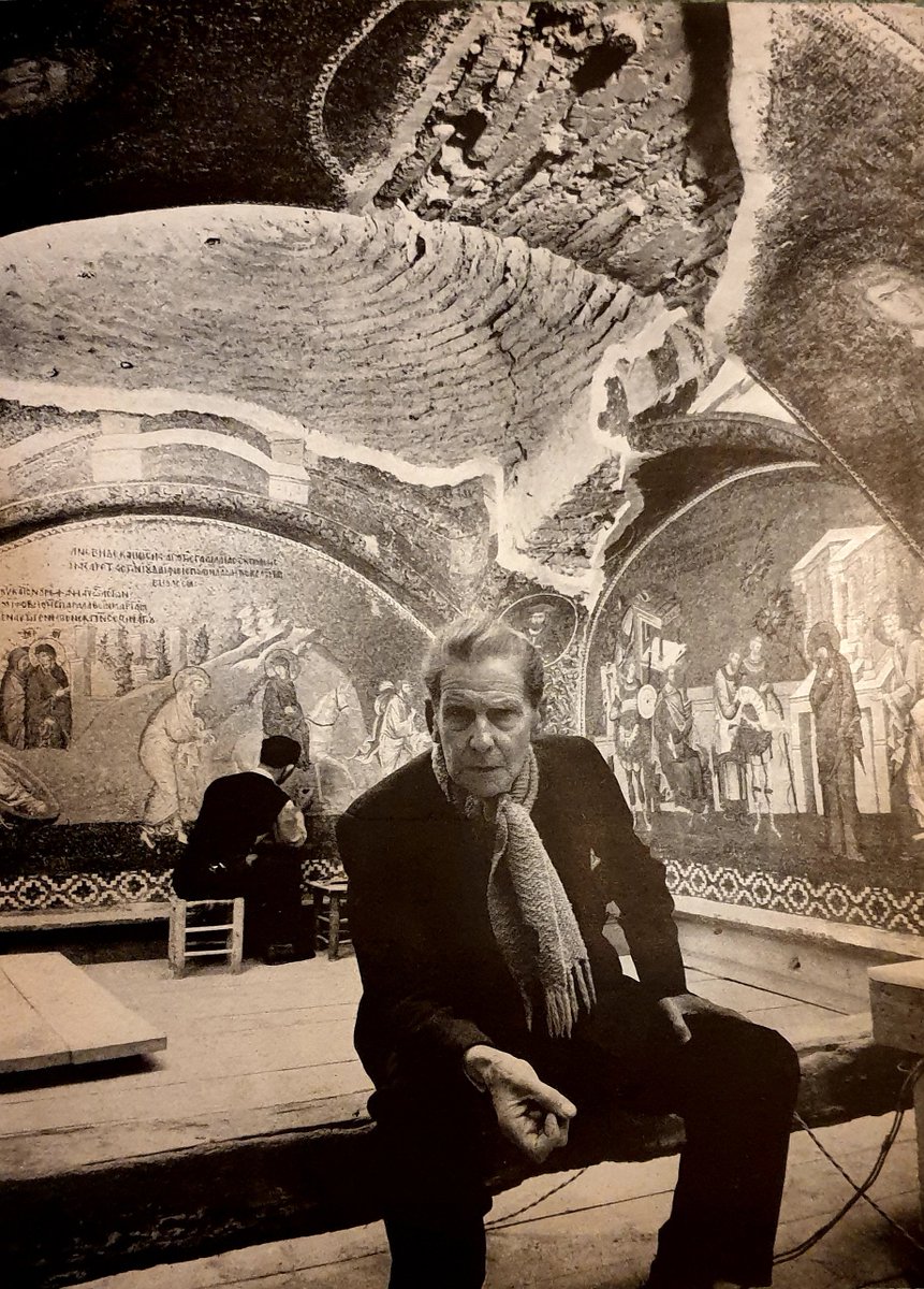 And here is Indiana Jones... I mean, Thomas Whittemore ... at the Kariye müzesi/Chora Museum, which is now a mosque as well...END.