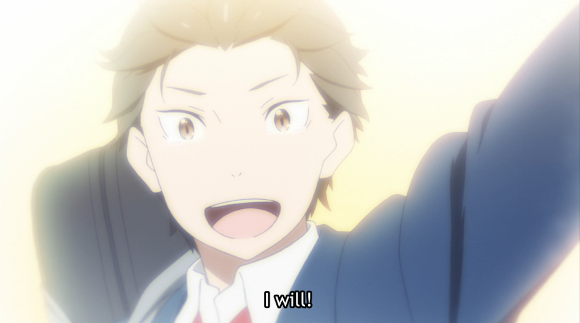 And so Subaru moves on, having overcome his biggest regrets, mainly his lack of farewell to his parents. As Echidna points out, this takes shorter than expected, & that's because Subaru has already grown and overcome the ghosts of his past, this being merely a satisfying closure.