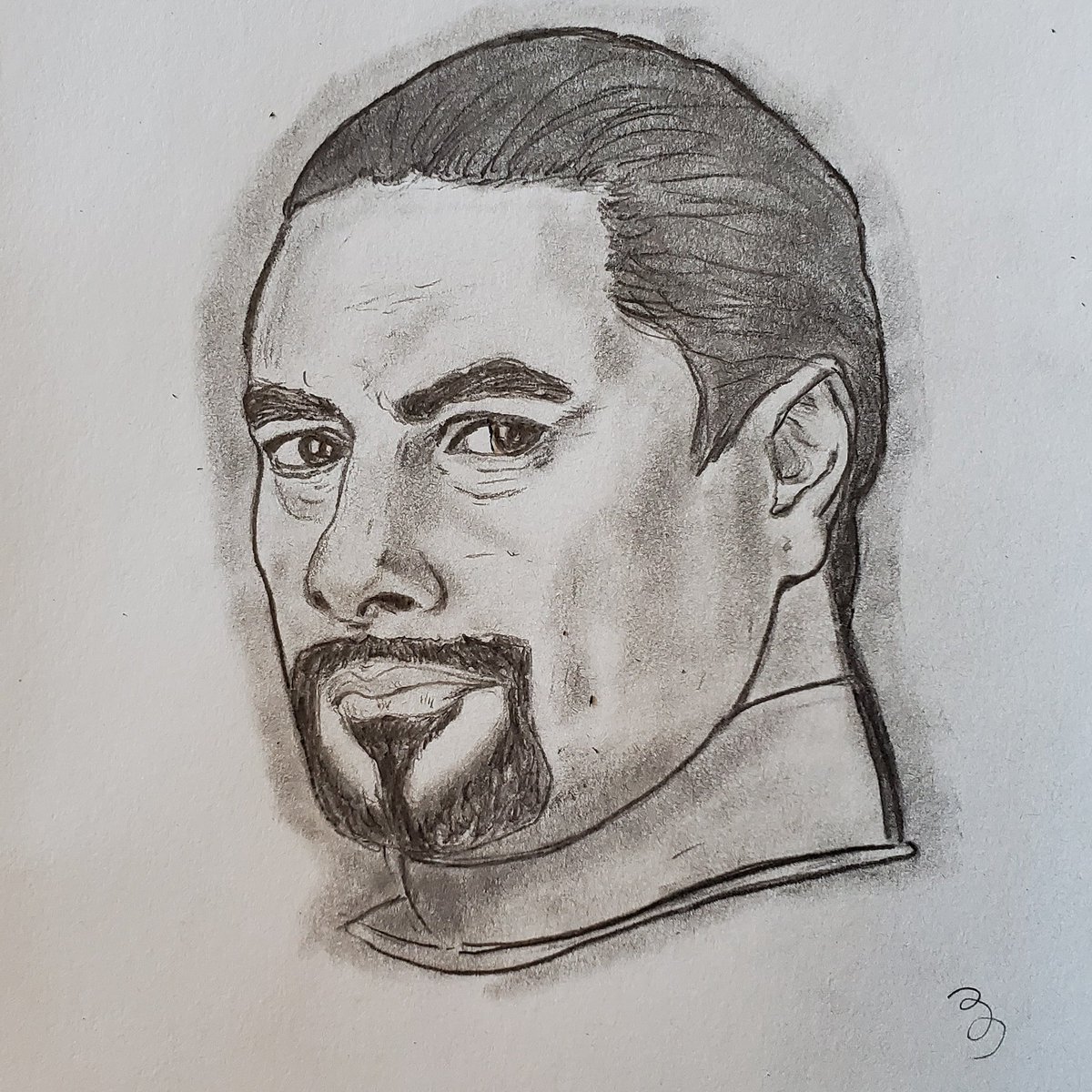 Fletchale's tweet photo. Sketch attempt of Lani Topu as #Crais #captaincrais #Talyn #farscape #BialarCrais #fletchsketch https://t.co/OEu98Gpc2d