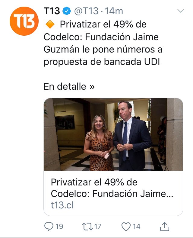 cgajardop's tweet photo. Proyecto de privatizar Codelco es inconstitucional, pues sólo puede hacerse mediante un PL de iniciativa del Ejecutivo.
La Fundación Jaime Guzmán critica los proyectos inconstitucionales. Éste, en cambio lo aprueba y calcula el costo que tendría. Hablemos de inconsecuencia. https://t.co/Rrsk5N2wFE