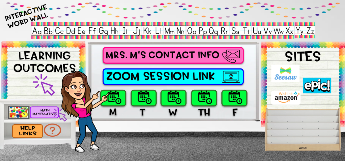 MrsMartin_SFE's tweet photo. Although I can't wait to meet my new Bulldogs in person, I'm getting my virtual classroom ready 😁 Links will take students/parents to anything they may need for distance learning -- such as weekly goals, daily schedule, and an interactive word wall! @HumbleISD @HumbleISD_FE https://t.co/RA7uYaCDNJ