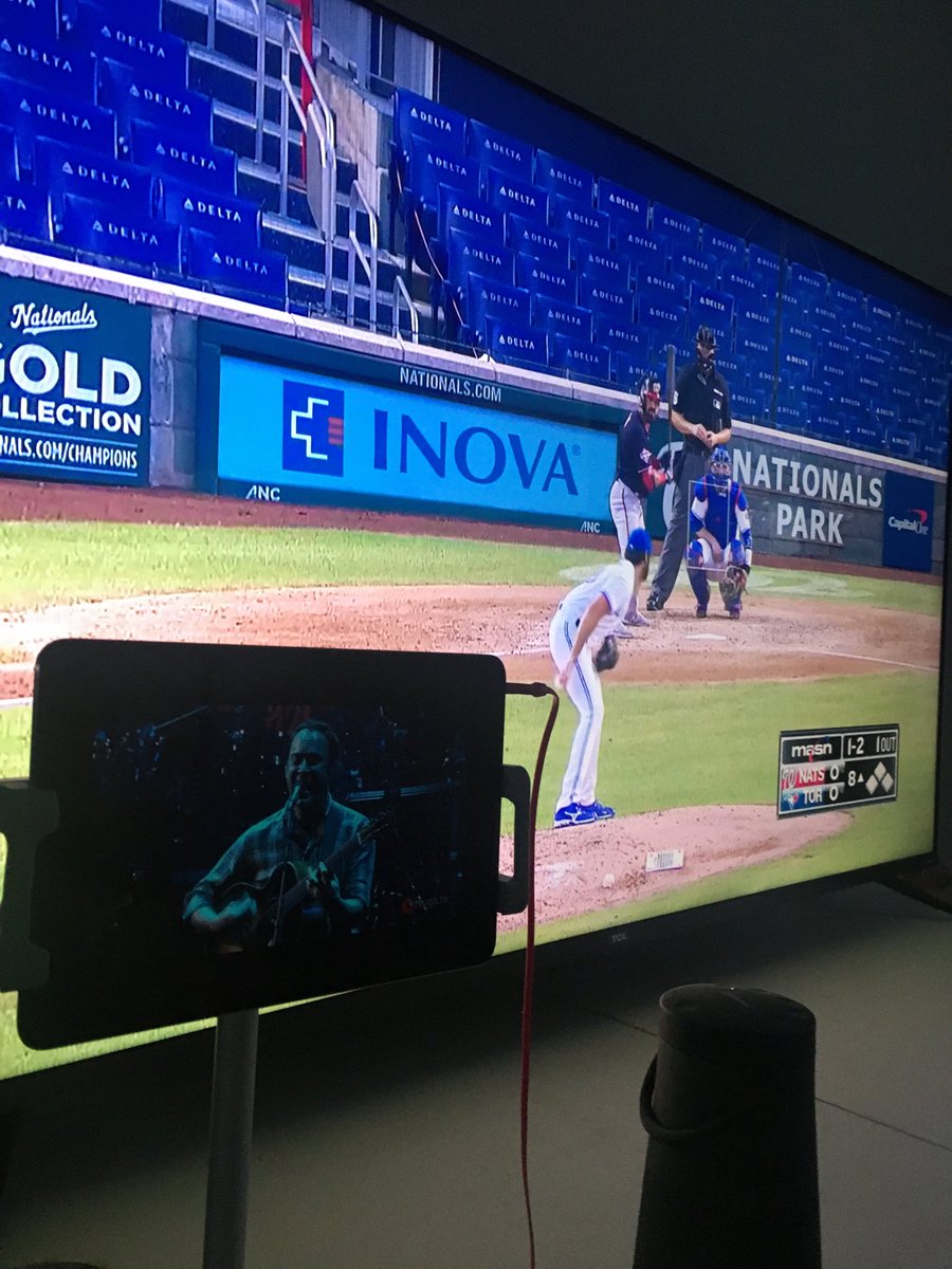 RyMillerTime's tweet image. Multitasking. #Nats #dmbdrivein ⁦@DMBGorgeCrew⁩