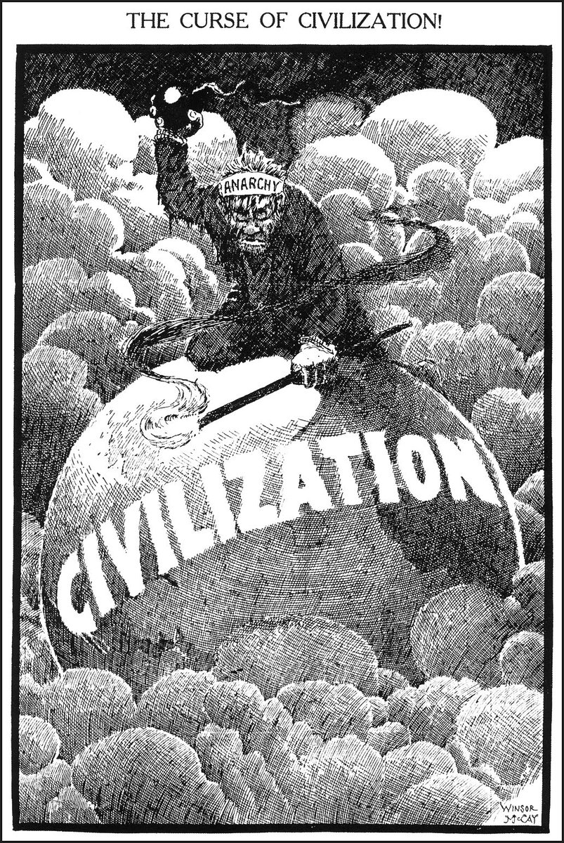 6. Anarchism desperately wants to throw a bomb in the middle of civilization.McCay already knew.