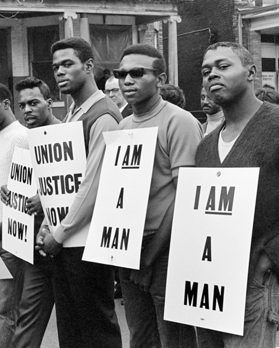 mconley11's tweet photo. I Am A Man. In honor of the Memphis Sanitation Workers’ Strike in 1968. https://t.co/wjCvXHhrgl