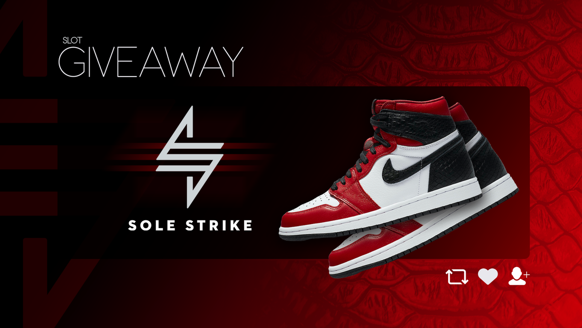 SoleStrike's tweet photo. 🚨GIVEAWAY ALERT🚨

Prizes 🎁:
5 winners will get a slot for the Air Jordan 1 "Satin Red" release 🕺

Rules:
♻️Retweet this tweet!
❤️Like this tweet!
⚡️Follow @SoleStrike 

Ends in 24 hours! https://t.co/gilrEUcHxX
