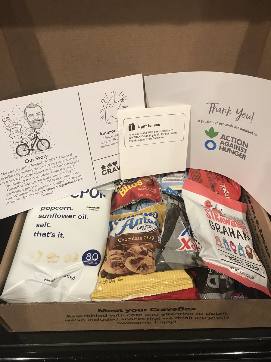 Thank you <a href="/CarpenterTrina1/">Trina Carpenter 🐾</a> for the snack box!