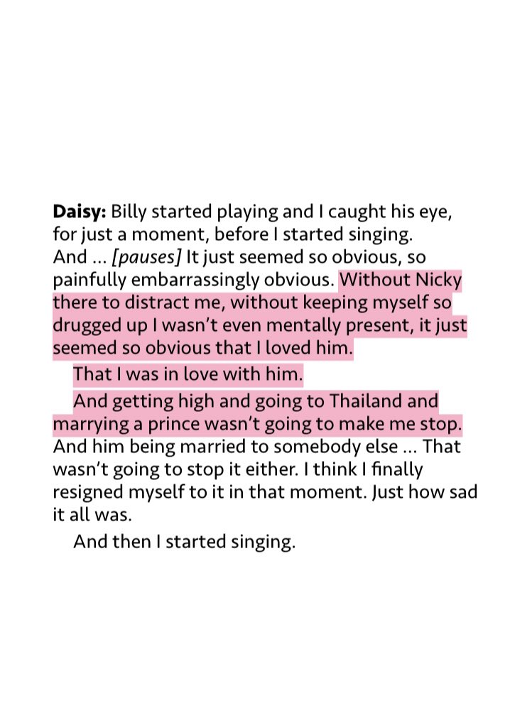 my tears ricochet __________________daisy reflecting on her actions and feelings about billy