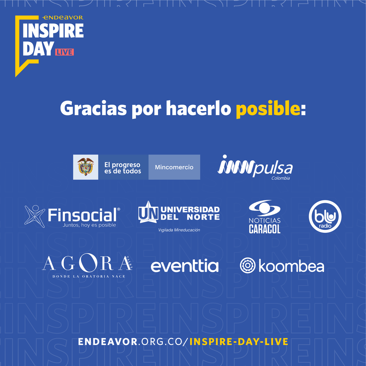 EndeavorCol's tweet photo. 💥Qué orgullo brindarle inspiración, consejos, experiencias, y herramientas a emprendedores junto a ustedes. ⚡ @InnpulsaCol @finsocial_sas @UninorteCO @NoticiasCaracol @BluRadioCo #AgoraTalks @Eventtia @koombea
🙏¡Gracias por apoyar el ecosistema de emprendimiento! https://t.co/VhyfzTEMdJ