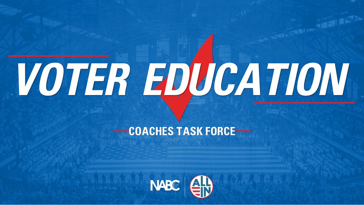 NCAACoachPrice's tweet photo. Excited &amp; honored to be part the @allintovote @NABC1927 Task Force. I have joined over 270 coaches nationwide taking the NABC pledge. Thank you @CoachReveno @TheReal_CoachK @BSUcoachBurns #AllintoVote #AthletesVote #SinclairSuccess #SinclairVotes @SinclairMBB @SinclairATH https://t.co/htpv1Iux8C