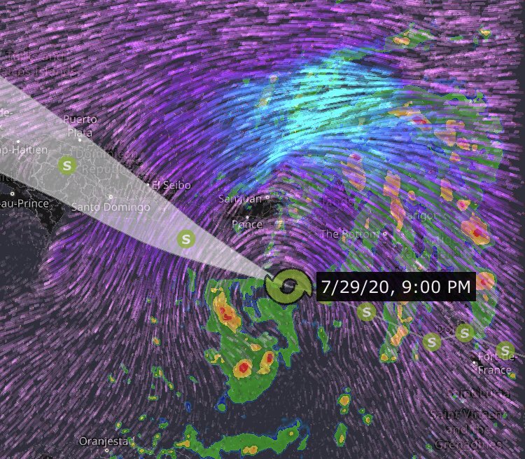 kkfla737's tweet photo. #PTCNine / #PTC09 forming a defined center of circulation. Will likely be upgraded to a Tropical Storm at 11et. https://t.co/58mnmvZ5u9