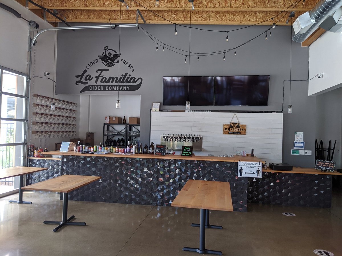 PDXStephenG's tweet photo. Went down to Salem today with @BuiltOregon board member @pdxmitch to visit with Jose, founder of @lafamiliacider at their new tap room. We talked business, family and the path forward for the business. Love connecting with Oregon founders. #Brownpreneur #SupportLatinxBusiness https://t.co/CO6bPIUF4V