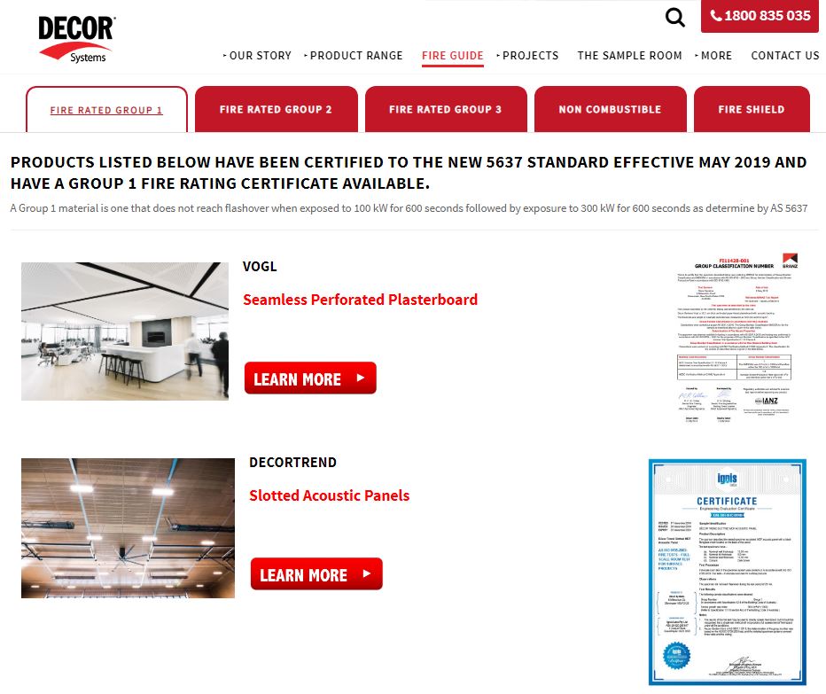 decorsystemsAU's tweet photo. HOW DO I KNOW WHAT GROUP RATING I NEED? #acoustic #architecture #interiordesign Fire Retardant (FR) panel systems are a critical consideration for all wall and ceiling systems – no matter how simple or complex.
https://t.co/jxN5uK0pLS https://t.co/tbvvncJXyQ