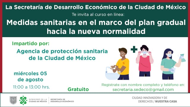 SedecoCDMX's tweet photo. ✅ En #Agosto tenemos #CursosOnline para ti:
🗓 Lunes 3 "Introducción a las neuroventas" por #NCQI
🗓 Miércoles 5 "Medidas Sanitarias en la Nueva Normalidad" por @AGSANITARIA
🗓 Jueves 6 "Training de Servicios #FedEx" por @fedexteayuda
🗓 Viernes 7 "Crowdfunding" por @AFICO_MX https://t.co/MG2Mwrv4mY