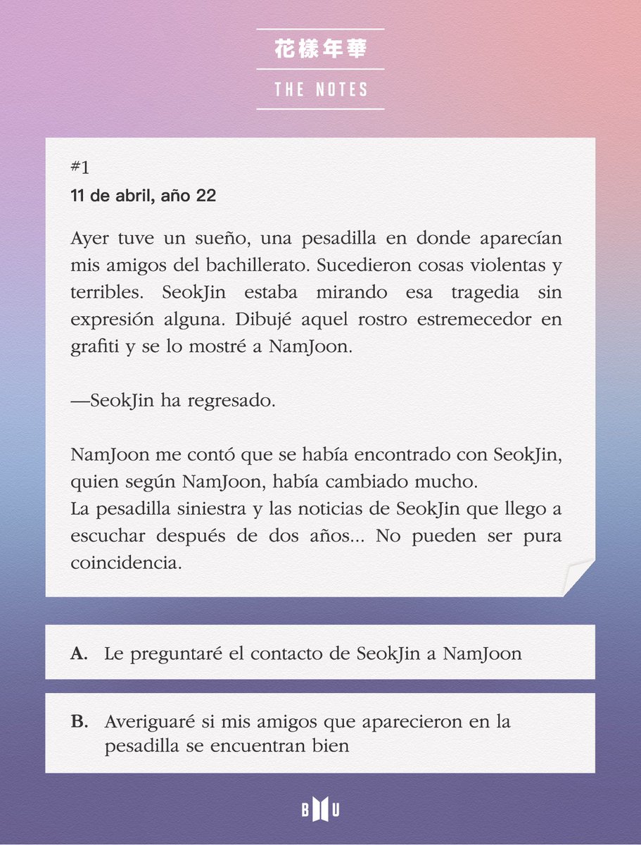 Baz1nga_93's tweet photo. Brooo no mmes nos han dado a que debemos votar ,y la verdad tengo miedo ,CUAL DE LAS DOS ES LA CORRECTA PARA QUE LOS CHICOS POCO A POCO HAGAN LAS COSAS CORRECTAS Y NO HAYA TANTAS TRAGEDIAS !?!
#Where_Is_The_MOS #TheNote2 @BTS_twt https://t.co/WTQp04cHJe