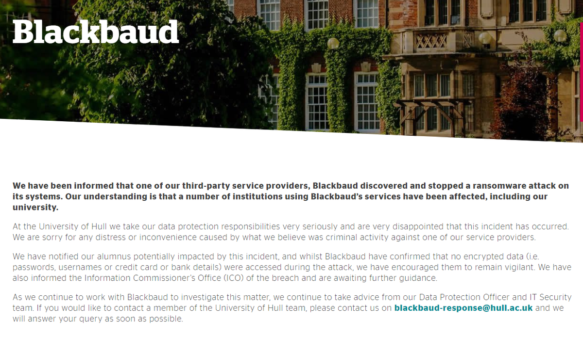 There's also  @UniOfHull: