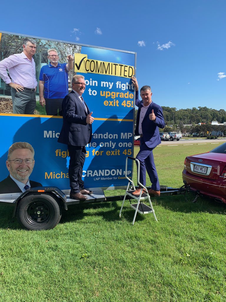 TimManderMP's tweet photo. Another exciting road commitment today as part of the @LNPQLD ‘s $1b SEQ congestion busting road infrastructure plan. $25m to upgrade Exit 45. Well done @MichaelCrandon on your fight for this funding #qldpol https://t.co/O82H8QXOKE