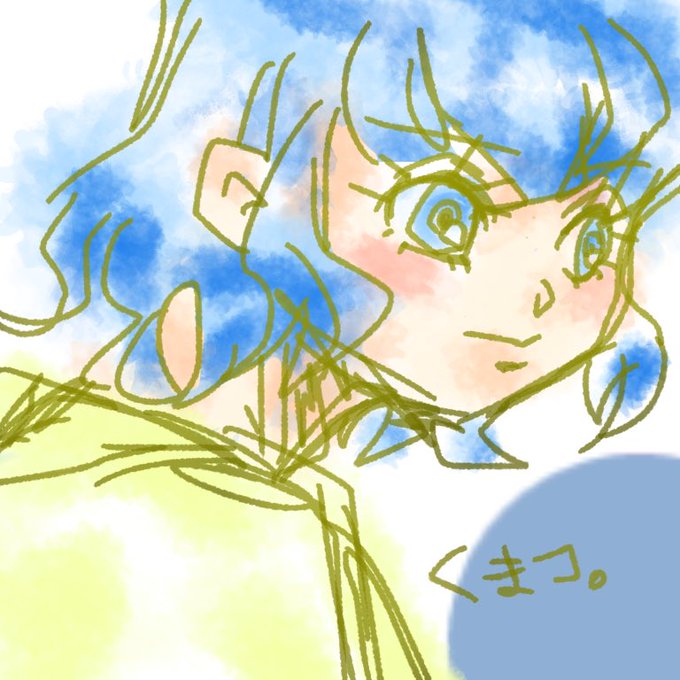 くまコさんがTwitterに投稿した嘴平伊之助(鬼滅の刃)のイラスト。