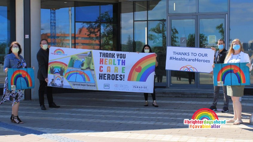 MultyHome's tweet image. So proud to recognize and appreciate the incredible #healthcareheroes at @OslerHealth with @OslerFoundation, today! Multy Home has donated 1000 #BrighterDaysAhead #Rainbow doormats to spread joy &amp;amp; say thanks to health care and support staff in our community! #myMulty #MultyCares