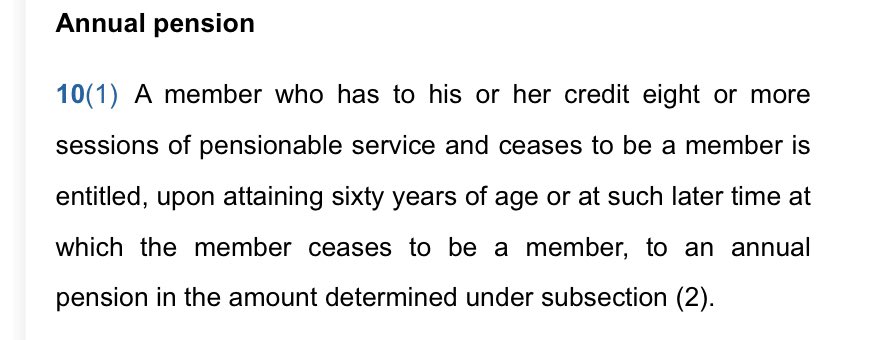 Northrup is over 60 and has 14 sessions in the Legislature and so is ineligible for a $42k transition allowance no matter when he goes.