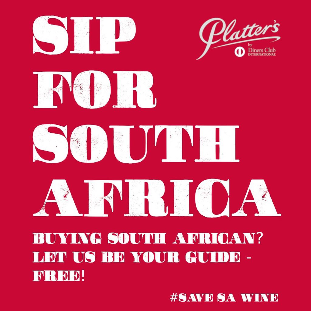 To help wine lovers #SipSouthAfrican &amp; #SaveSAWine, we’re offering free, unrestricted access to our web version (with ratings from 2008 to 2020) until 15 August: wineonaplatter.com 

Thank you for buying South African. Let us be your guide!