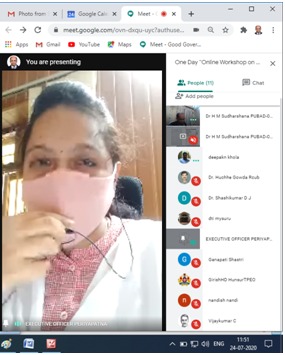 AtiMysuru's tweet image. ಸಂಸ್ಥೆಯಲ್ಲಿ ಆನ್ ಲೈನ್ ಮುಖಾಂತರ ದಿನಾಂಕ;24.07.2020 ರಂದು ಒಂದು ದಿನದ“ಸಾರ್ವಜನಿಕ ಆಡಳಿತದ ತರಬೇತಿ ವಿನ್ಯಾಸ ಕಾರ್ಯಗಾರವನ್ನು” ಹಮ್ಮಿಕೊಳ್ಳಲಾಗಿತ್ತು. ಜಂಟಿ ನಿರ್ದೇಶಕರಾದ ಶ್ರೀಮತಿ.ಭಾಗ್ಯಲಕ್ಷ್ಮಿ ರವರು ಕಾರ್ಯಗಾರದ ಉದ್ದೇಶವನ್ನು ತಿಳಿಸಿ ಅಧಿಕಾರಿಗಳೊಂದಿಗೆ ಮಾತನಾಡಿದರು 
#ATI #DG #Module_Development #Public_Administrative