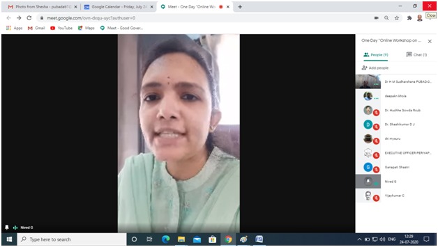 AtiMysuru's tweet image. ಸಂಸ್ಥೆಯಲ್ಲಿ ಆನ್ ಲೈನ್ ಮುಖಾಂತರ ದಿನಾಂಕ;24.07.2020 ರಂದು ಒಂದು ದಿನದ“ಸಾರ್ವಜನಿಕ ಆಡಳಿತದ ತರಬೇತಿ ವಿನ್ಯಾಸ ಕಾರ್ಯಗಾರವನ್ನು” ಹಮ್ಮಿಕೊಳ್ಳಲಾಗಿತ್ತು. ಜಂಟಿ ನಿರ್ದೇಶಕರಾದ ಶ್ರೀಮತಿ.ಭಾಗ್ಯಲಕ್ಷ್ಮಿ ರವರು ಕಾರ್ಯಗಾರದ ಉದ್ದೇಶವನ್ನು ತಿಳಿಸಿ ಅಧಿಕಾರಿಗಳೊಂದಿಗೆ ಮಾತನಾಡಿದರು 
#ATI #DG #Module_Development #Public_Administrative