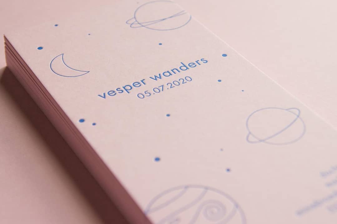 Letterpress Candy Pink birth announcements by Karakter Prints.
