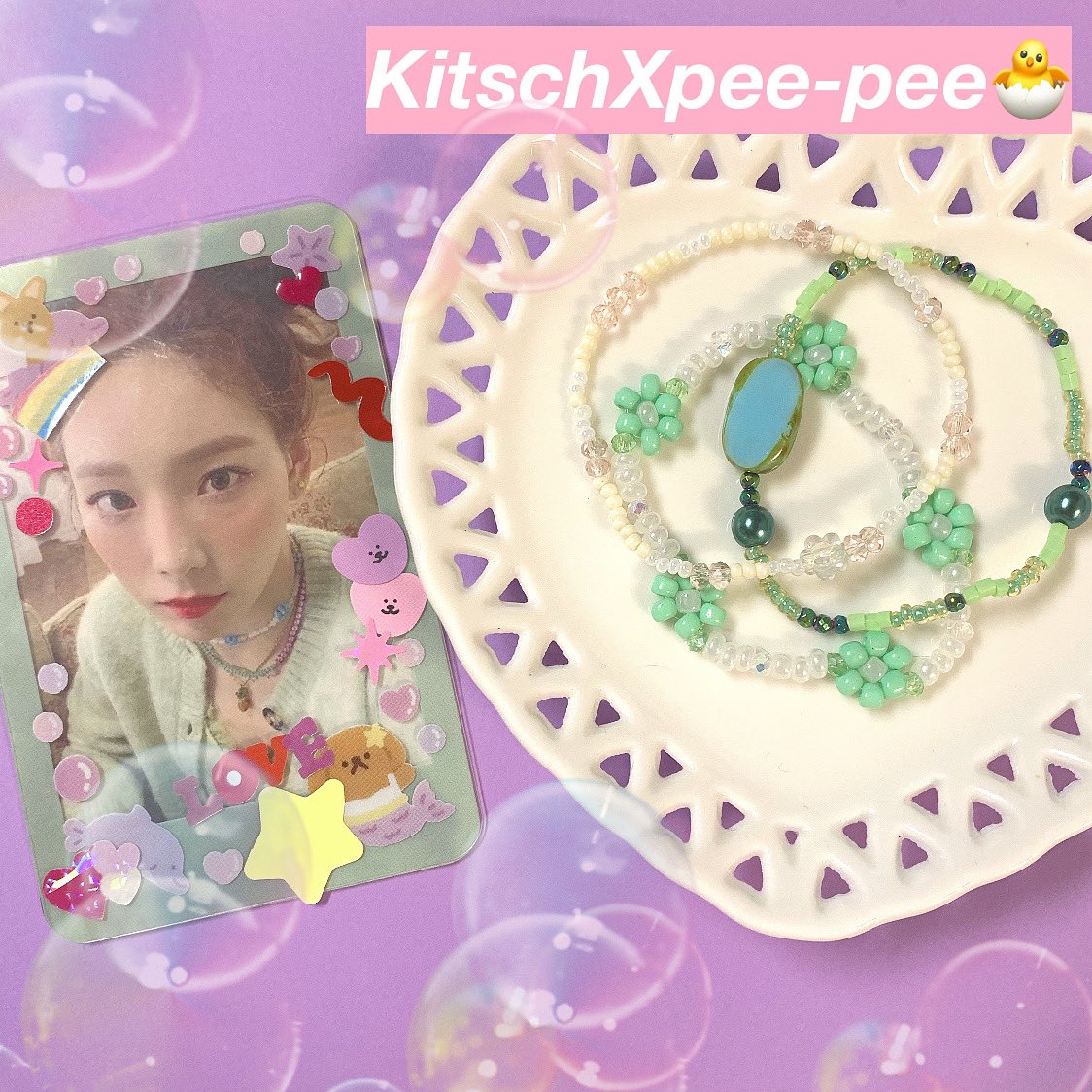 kitschxpeepee's tweet photo. 키치앤피피💖💜

이니셜 팔찌와 레이어드 팔찌입니다!
단독으로 착용해도 예쁘고 레이어드해도 
예쁜 칼라로 만들었어요ෆ̈

더 많은 디자인은 메인트윗에 있습니다
궁금하신점은 오픈카톡 이용해주세요
https://t.co/HpTDyd84Cm

#비즈팔찌 #이니셜팔찌 #커스텀 #방탄팔찌 #악세사리 #정국팔찌 https://t.co/aoWD7Kbu4u