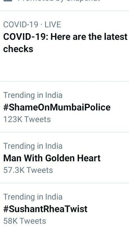 Sushanjana47's tweet photo. C'mon SSRIANS let's move this tweet to 1M..
Let's show our power our support 
Na haar maanenge or naa hie kisi ko haar manne denge,jab tak justice nei milega tab tak larte rhenge💪✊
HUM HONGE KAAMIYAAB
#ShameOnMumbaiPolice #Dhara302forSSRCulprits #CBICrucialForSSR #IndiaForSSR https://t.co/tCvkj1E22a