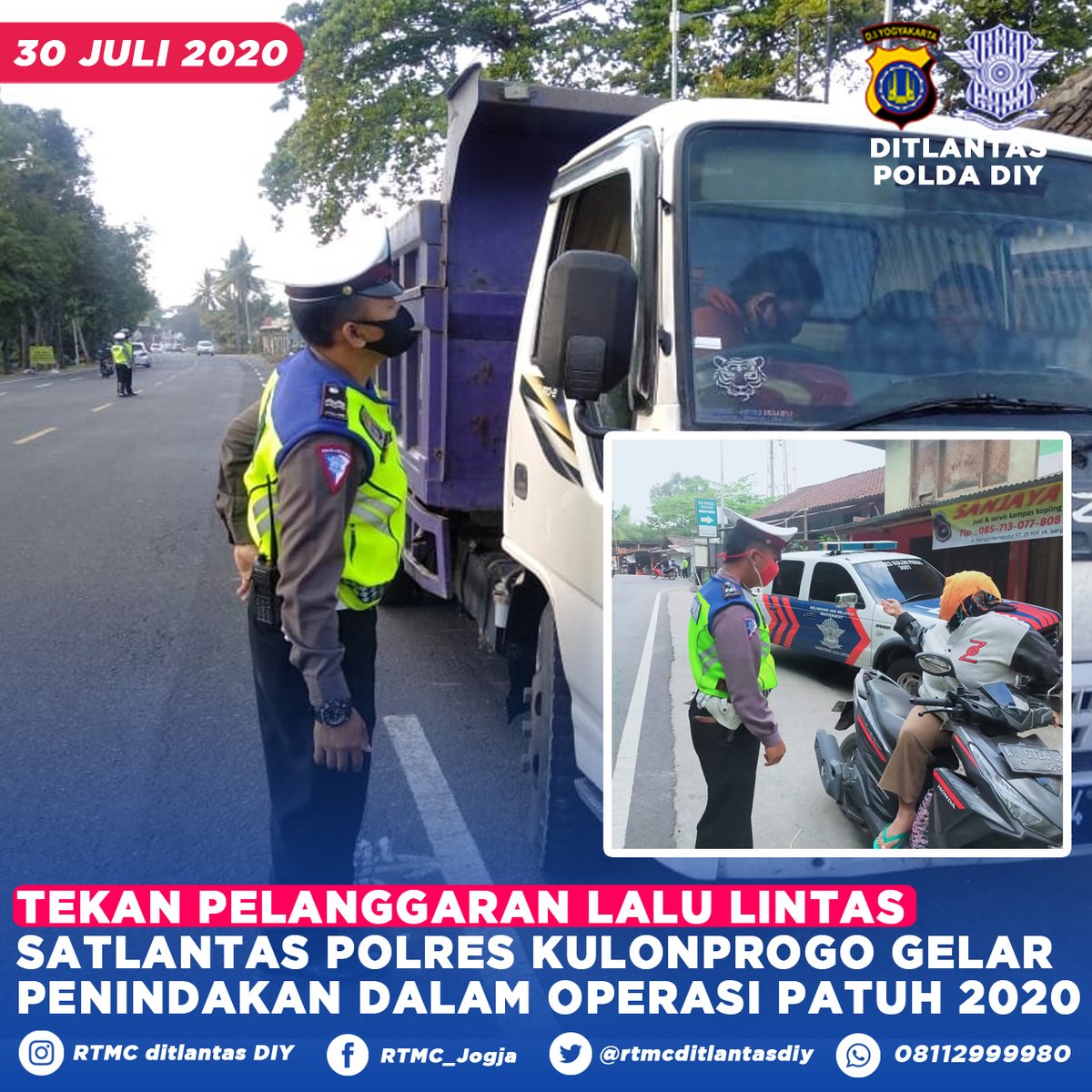 Tekan Pelanggaran Lalu-Lintas Satlantas Polres Kulonprogo Gelar Penindakan Pelanggaran Dalam Operasi Patuh 2020

ditlantasdiy.info/2020/07/30/tek…

<a href="/NTMCLantasPolri/">KorlantasPolri.Ntmc</a> <a href="/PoldaJogja/">Polda D.I. Yogyakarta</a>